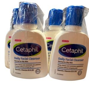 Cetaphil Daily Facial Cleanser Set of Four Minimize Pores Deep Clean